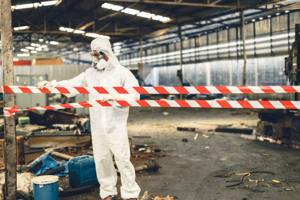 Professional Hoarding Cleanup technician working in Deweese, NE